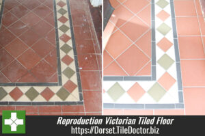 Reproduction Victorian Tiled Floor Cleaned and Sealed