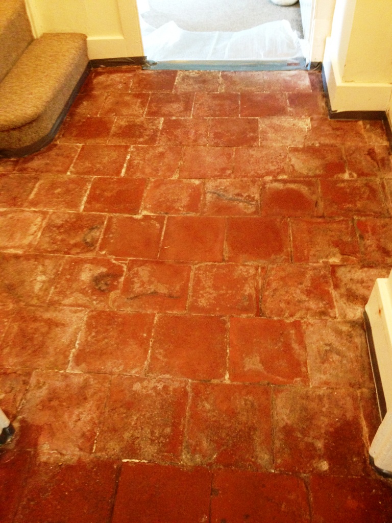 Quarry Tiles Floor Before